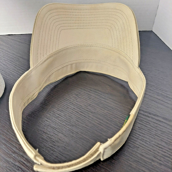 CABELAS Sun Visor Hat OSFM Embroidered Hook 'n Loop Pair - Set of 2 Gray Tan - Picture 3 of 5